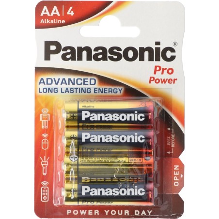 Panasonic 4x LR6PPG Alkaline 15V AA-M
